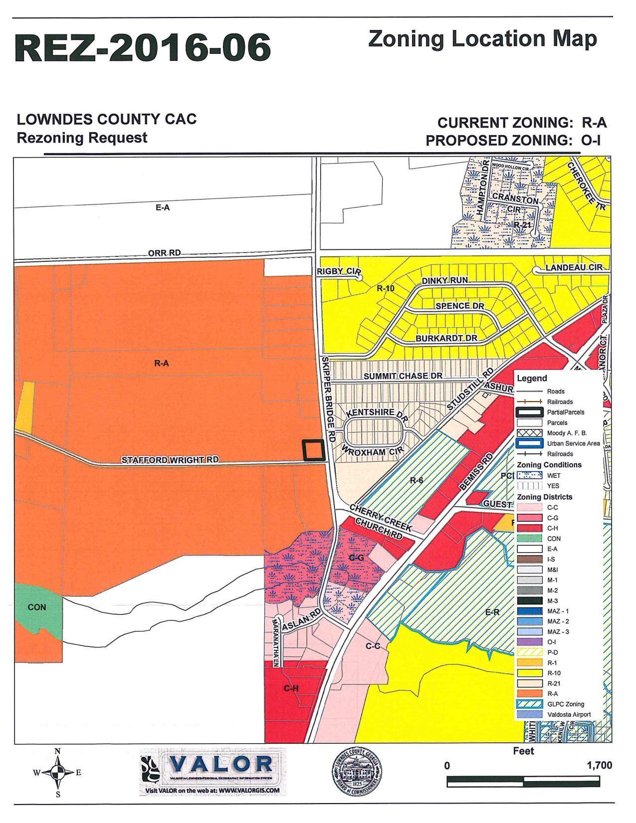 Zoning Location Map