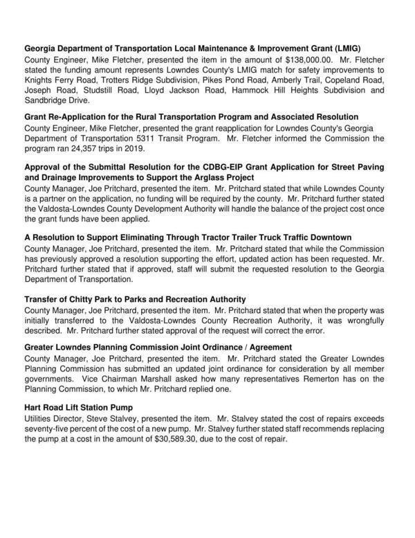 Greater Lowndes Planning Commission Joint Ordinance / Agreement