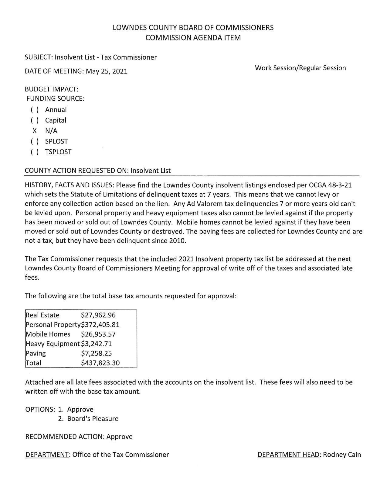 $437,823.30, Statute of Limitations, etc.
