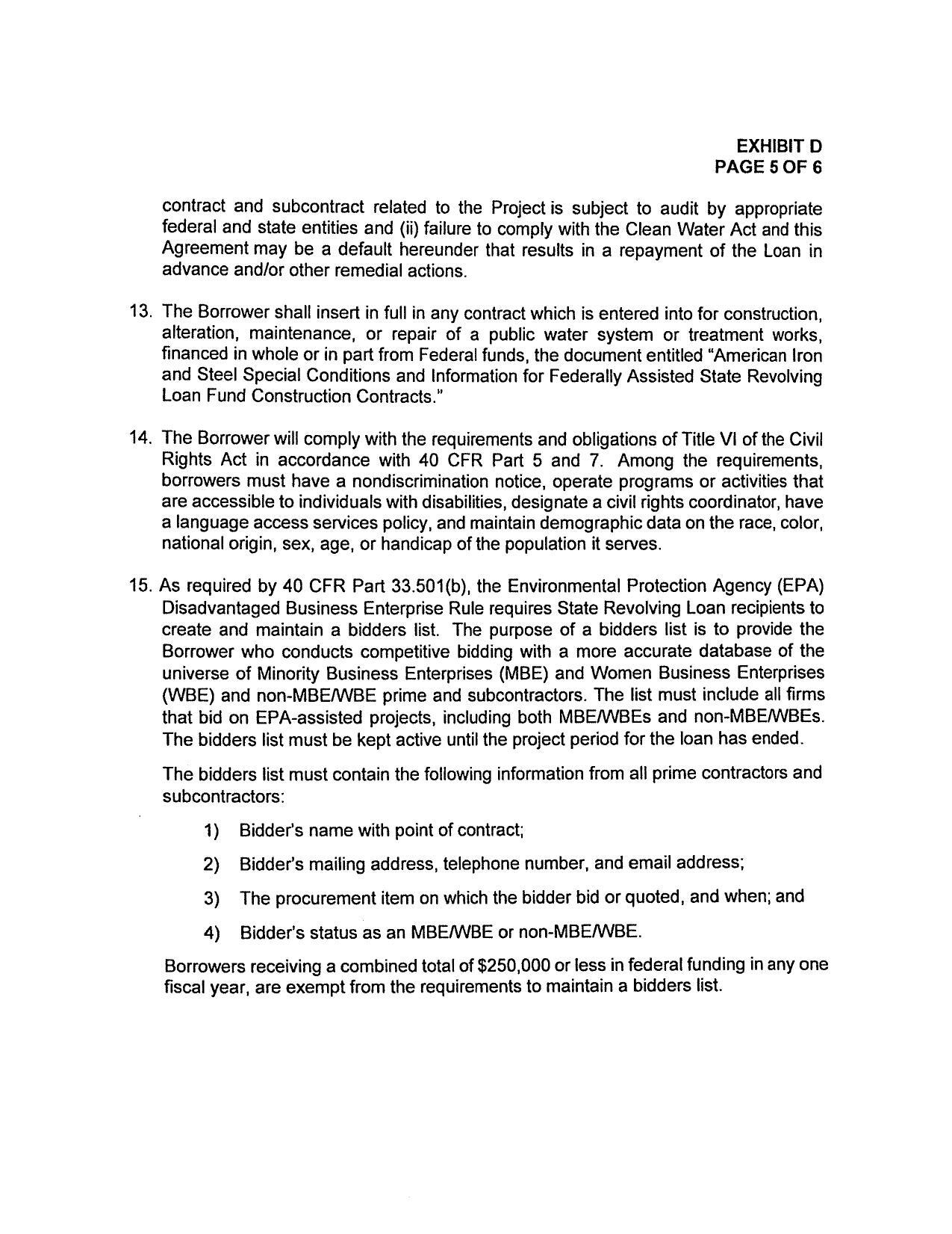 borrowers must have a nondiscrimination notice, operate programs or activities that