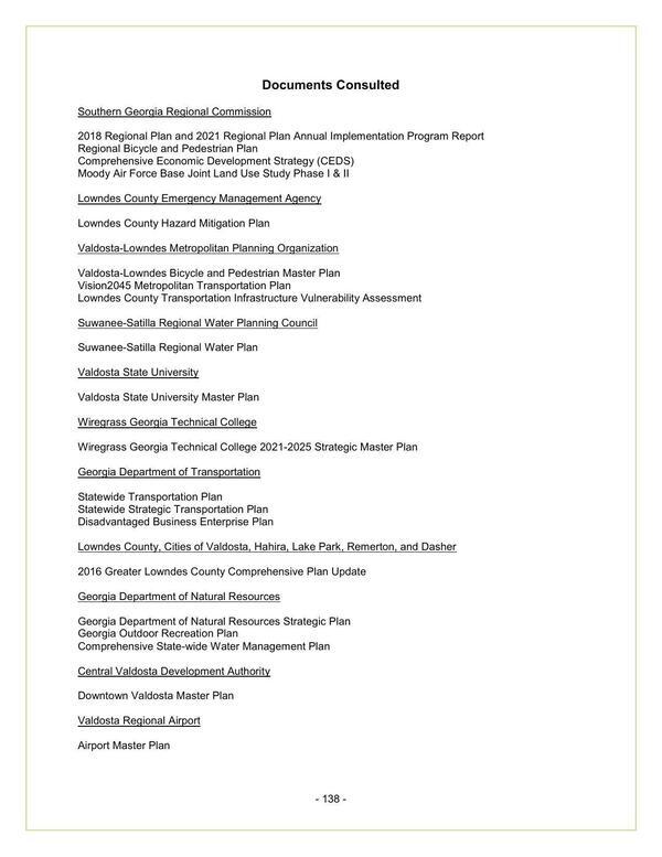 Documents Consulted