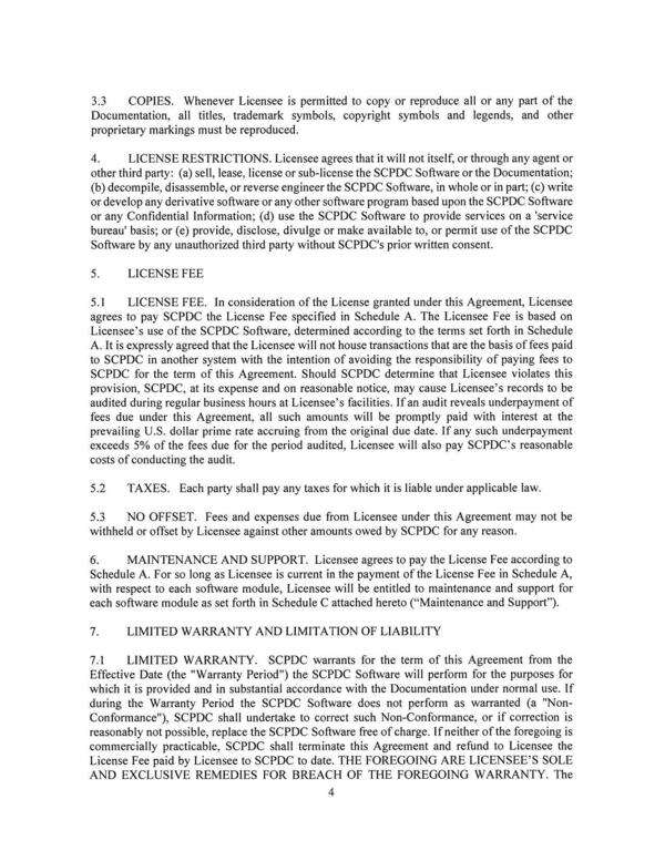 provision, SCPDC, at its expense and on reasonable notice, may cause Licensee’s records to be