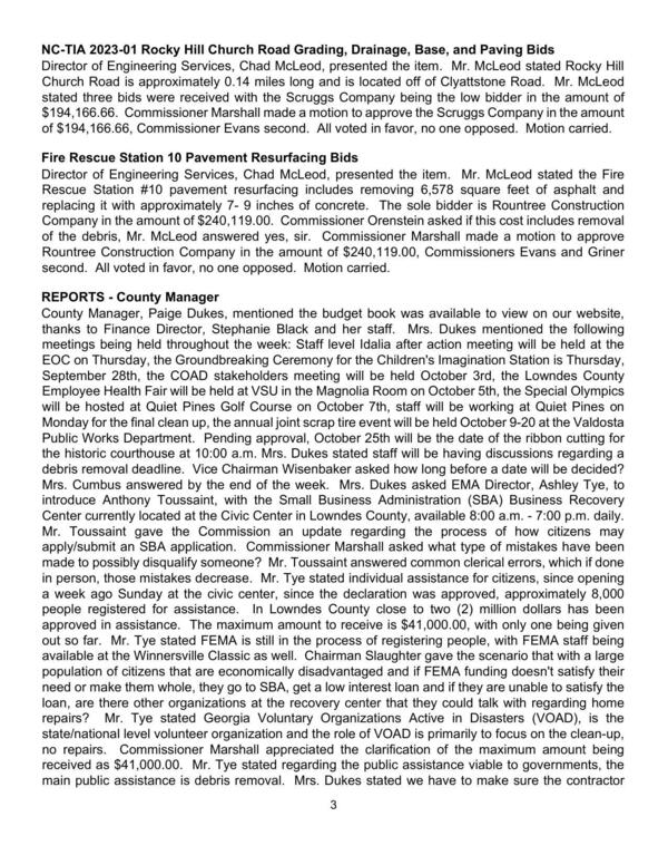 NC-TIA 2023-01 Rocky Hill Church Road Grading, Drainage, Base, and Paving Bids