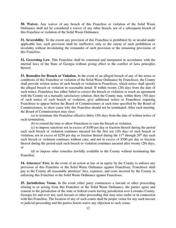shall provide written notice of such breach or violation to Franchisee, which notice shall specify