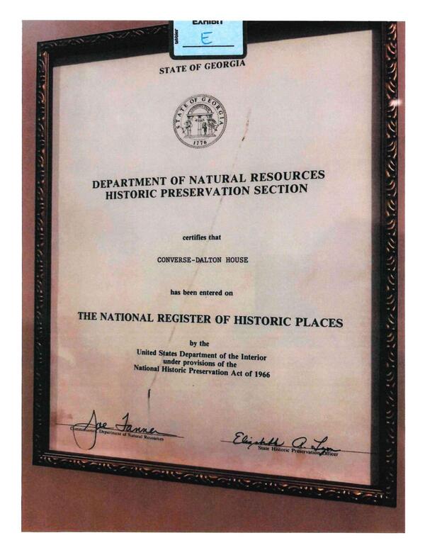 Exhibit F: Search Properties Listed in the National Register of Historic Places