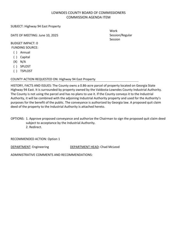 [Convey 0.86-acres surrounded by VLCIA to VCIA.]