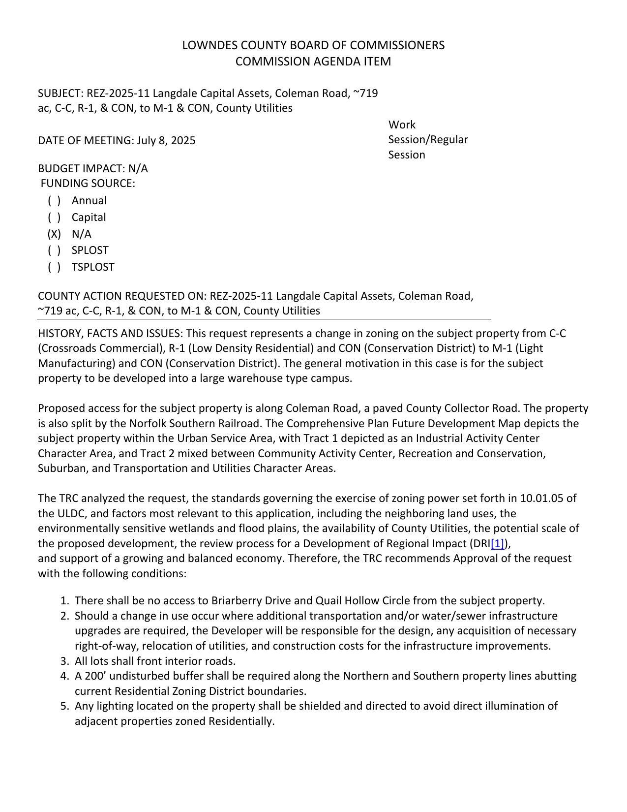 to be developed into a large warehouse type campus.