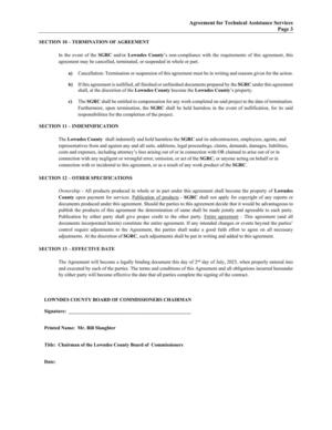 [SECTION 10 - TERMINATION OF AGREEMENT]