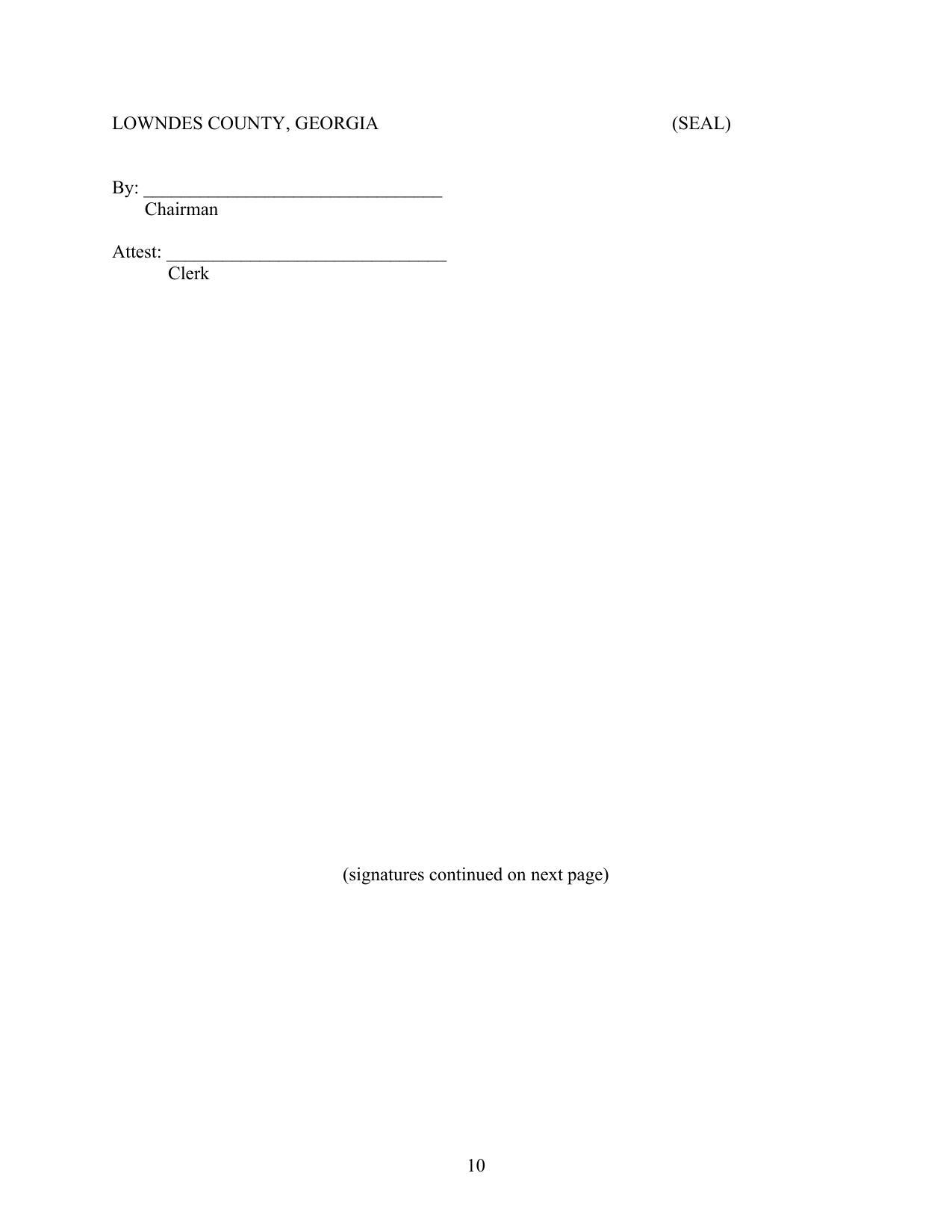 LOWNDES COUNTY, GEORGIA (SEAL)