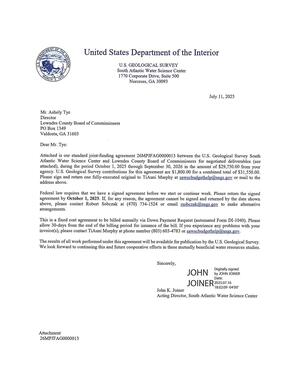 [USGS letter]