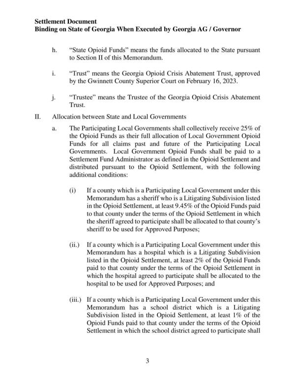 II. Allocation between State and Local Governments