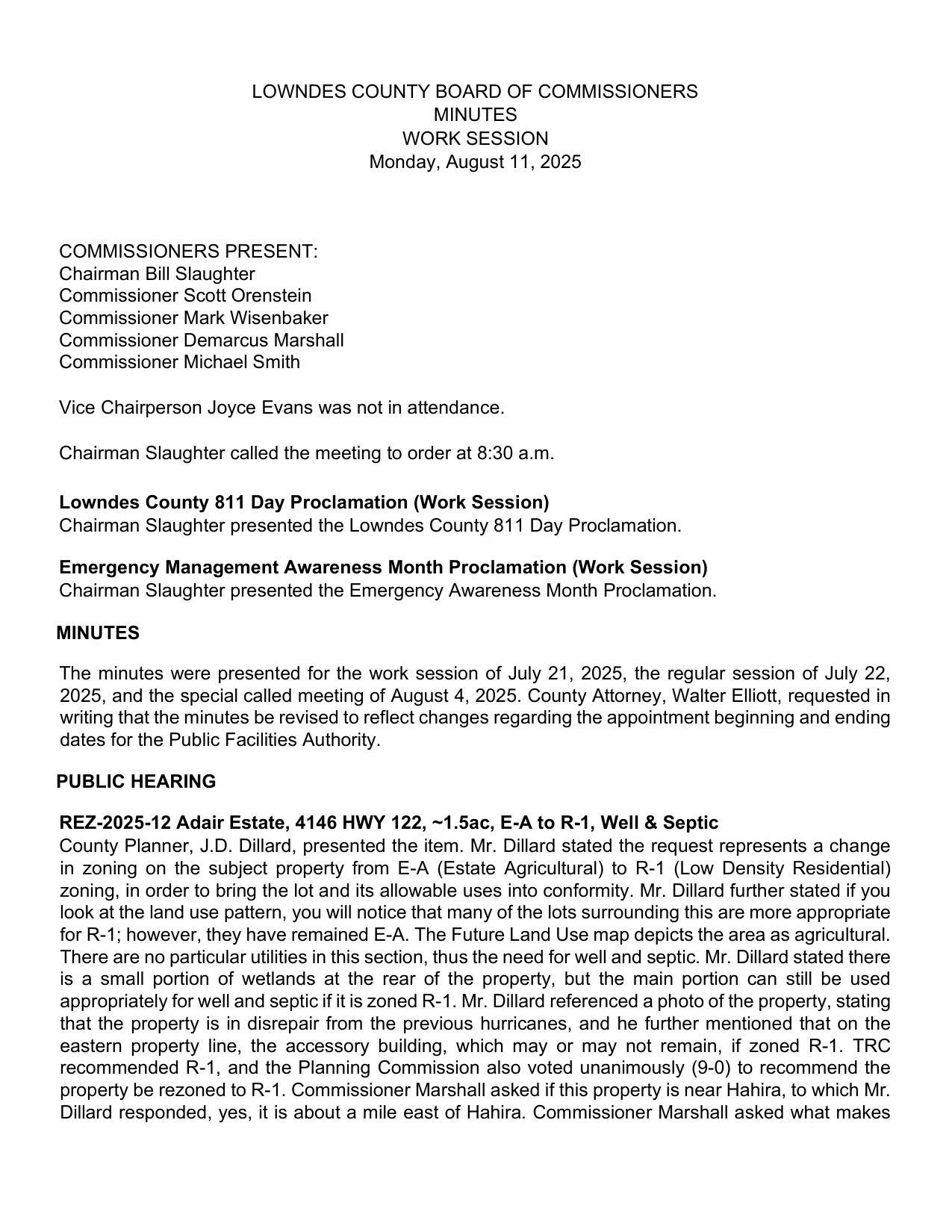 look at the land use pattern, you will notice that many of the lots surrounding this are more appropriate