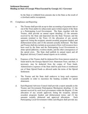 [IV. Compliance and Reporting]