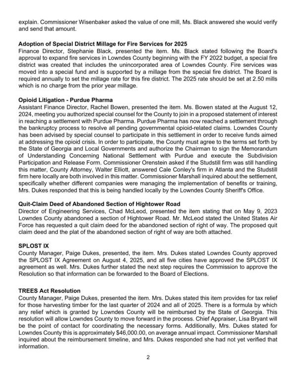 Quit-Claim Deed of Abandoned Section of Hightower Road