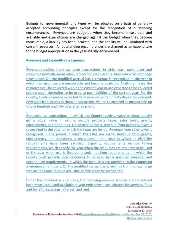 Revenues and Expenditures/Expenses