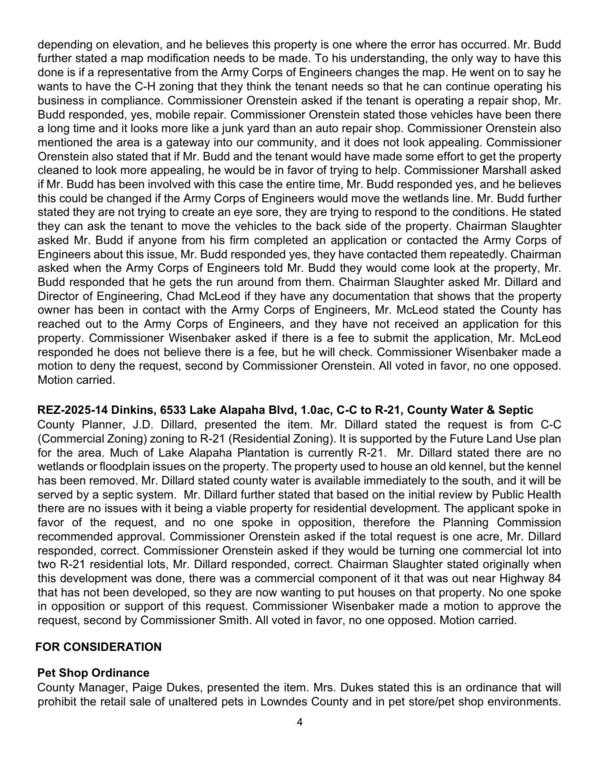 (Commercial Zoning) zoning to R-21 (Residential Zoning). It is supported by the Future Land Use plan
