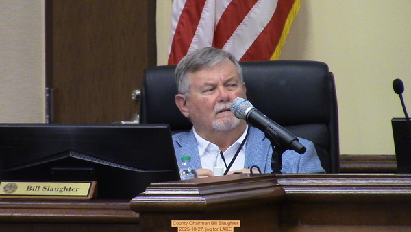County Chairman Bill Slaughter, 2025-10-27, jsq for LAKE