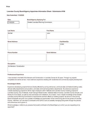 [John McCall application]