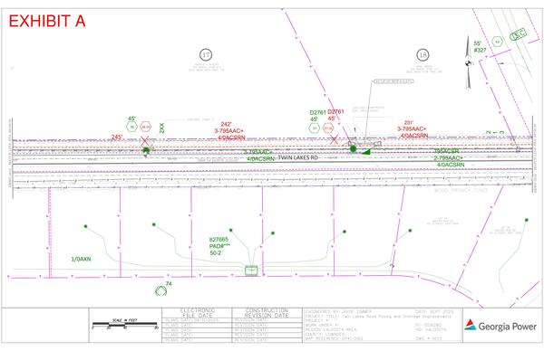 Map: Engineering for power line easement, Twin Lakes Road (13 of 14)