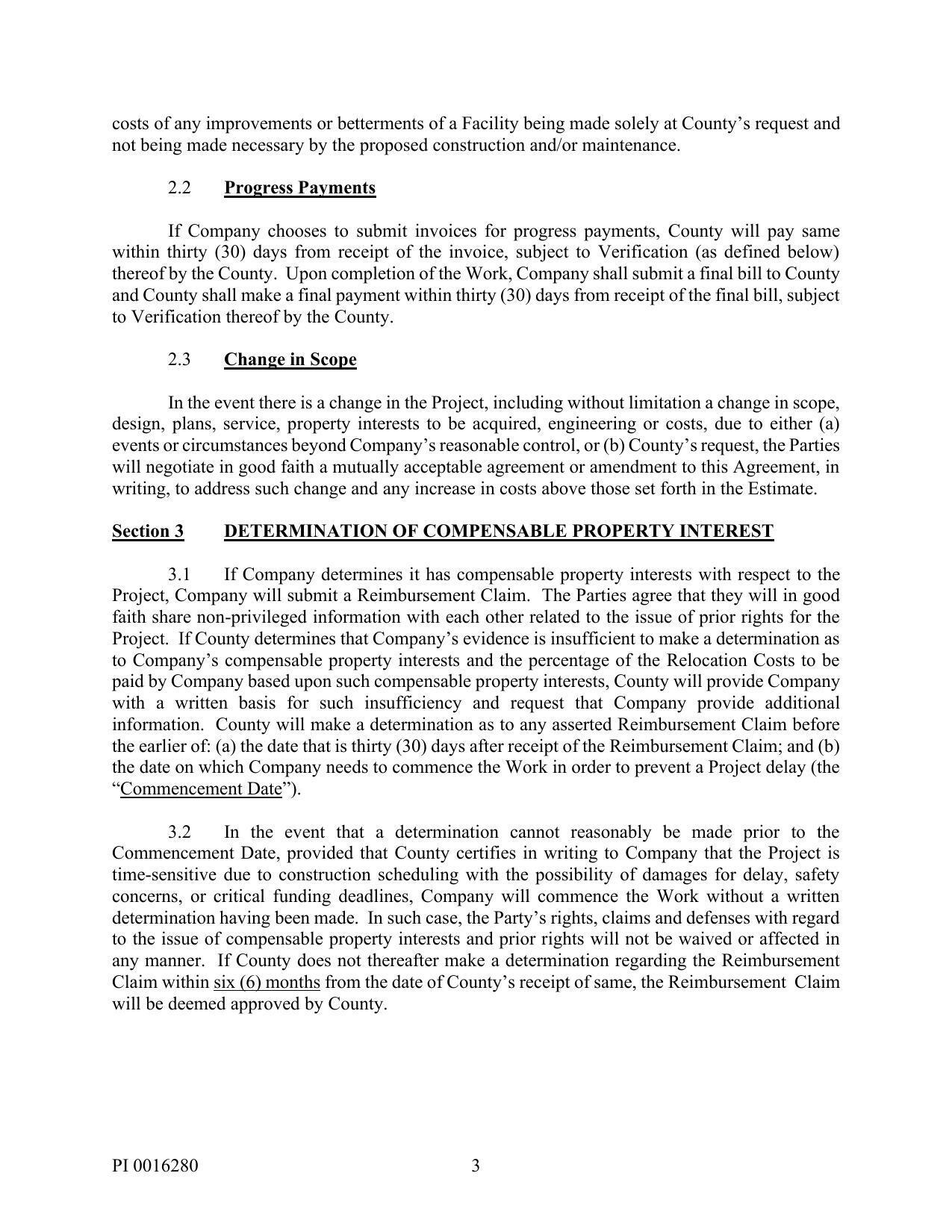 Section 3 DETERMINATION OF COMPENSABLE PROPERTY INTEREST