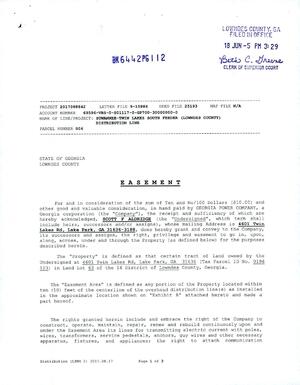 [EASEMENT for power line along Twin Lakes Road through Scott F Aldridge property]