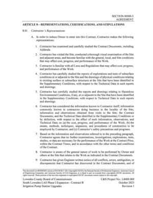 [9. Contractor has given Engineer written notice of all conflicts, errors, ambiguities, or]