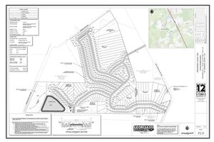 [Map: Preliminary Layout for Cedar Subdivision]